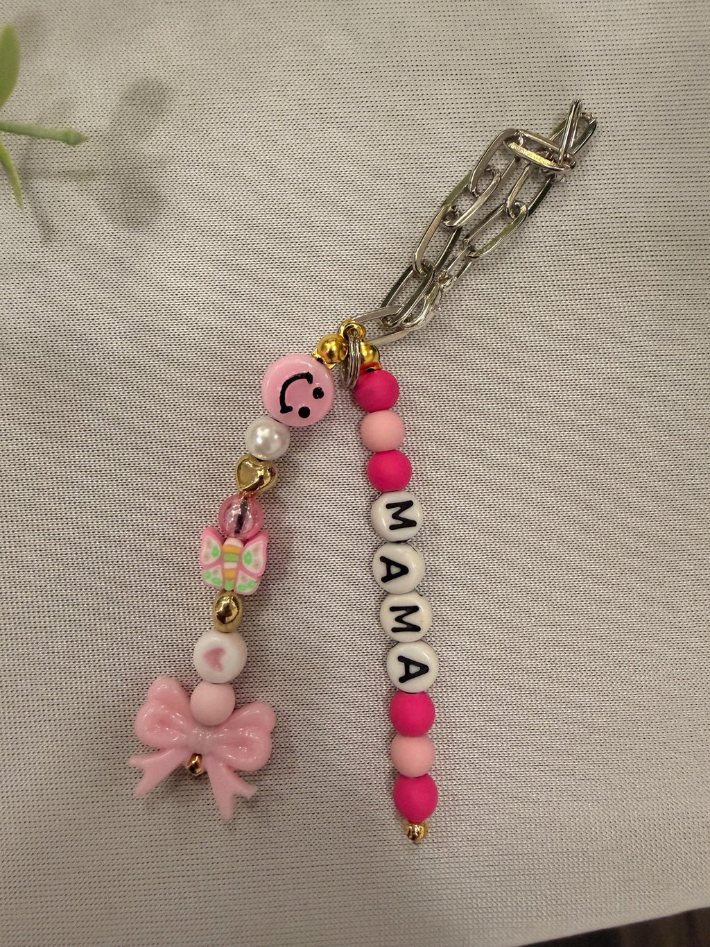 Handmade Beaded Tumbler Charm: Personalized Cup Handle Accessory – Mama Smile Design