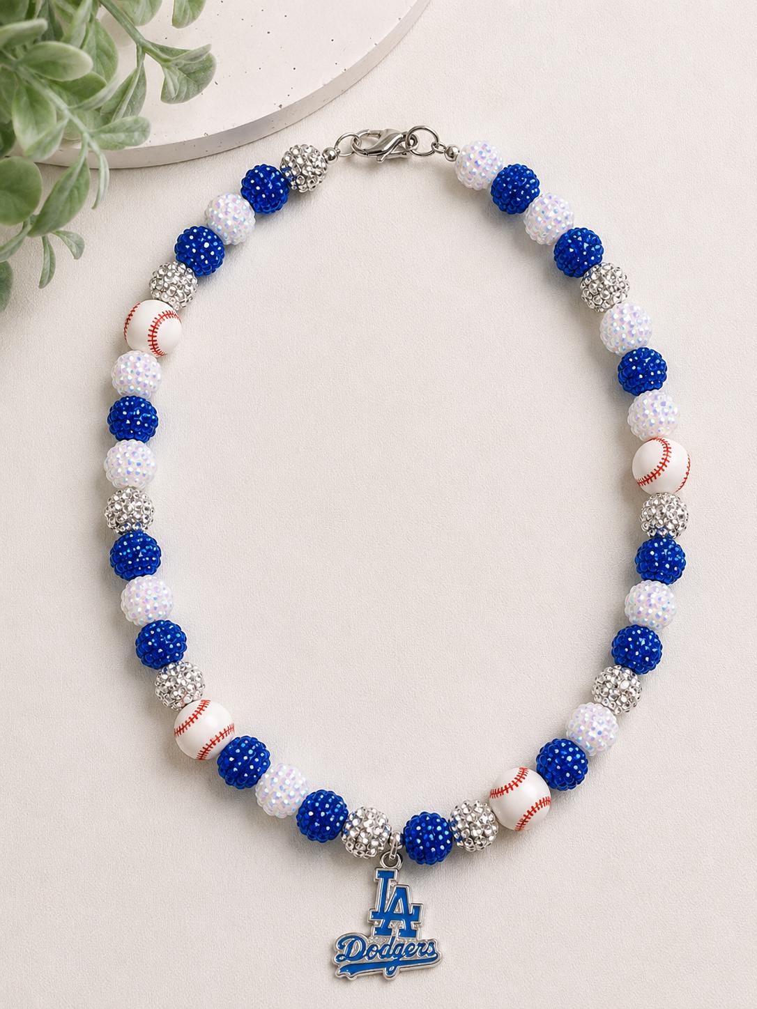 Baseball Team Beaded Necklace | Handmade Baseball Jewelry | Team Colors | Gift for Baseball Fans