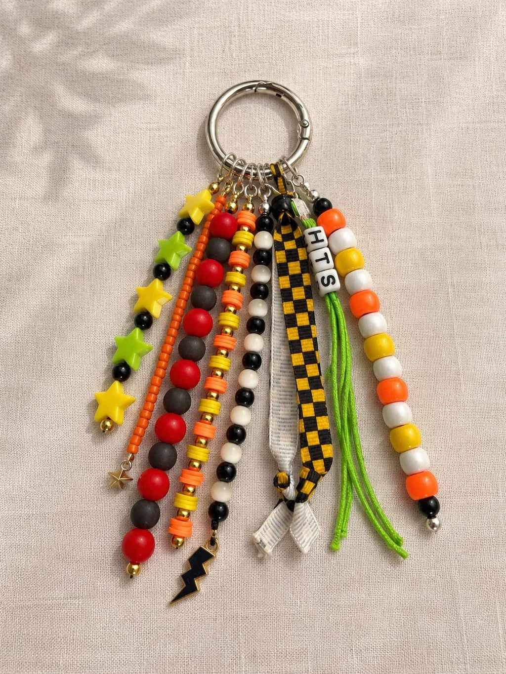 Colorful Star Beaded Bag Charm | Aesthetic Purse Charm | Backpack Accessory | Handmade Keychain