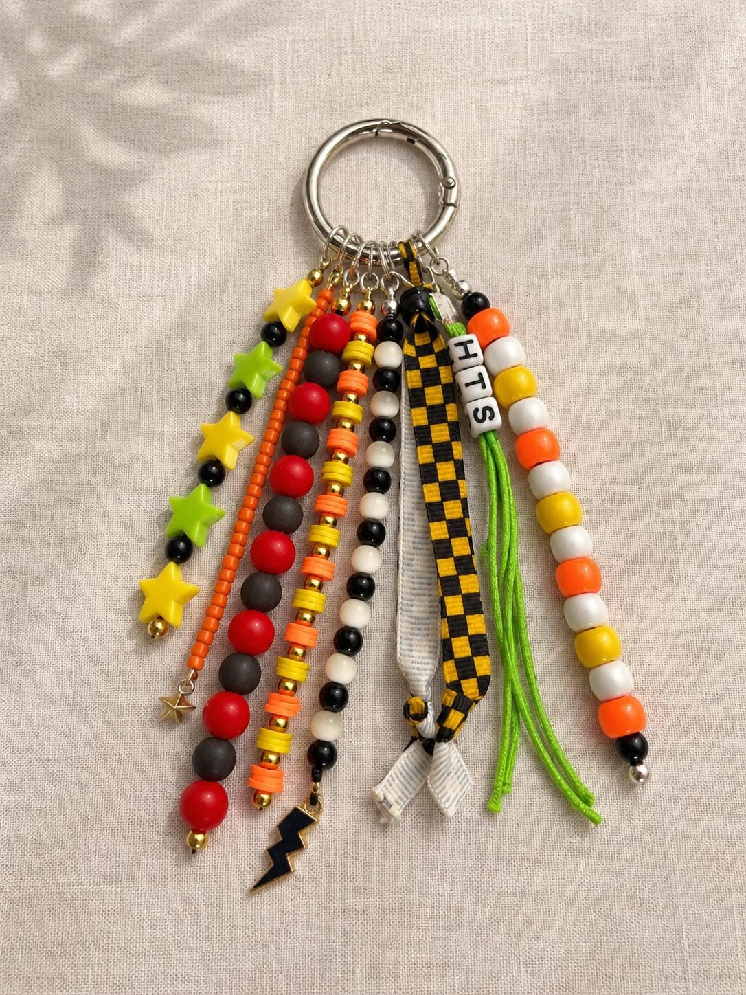 Colorful Star Beaded Bag Charm | Aesthetic Purse Charm | Backpack Accessory | Handmade Keychain